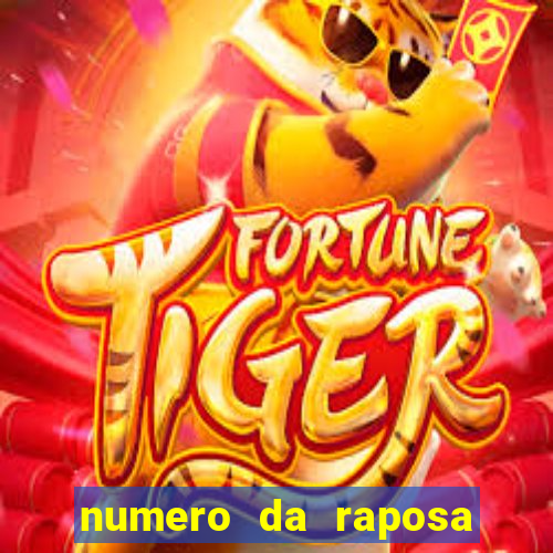 numero da raposa jogo do bicho